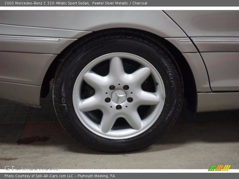 Pewter Silver Metallic / Charcoal 2003 Mercedes-Benz C 320 4Matic Sport Sedan