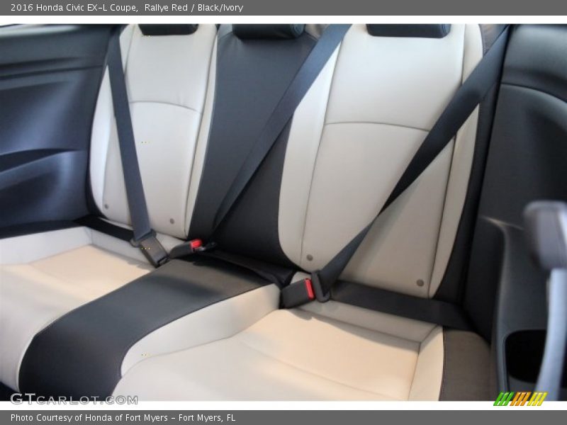 Rallye Red / Black/Ivory 2016 Honda Civic EX-L Coupe