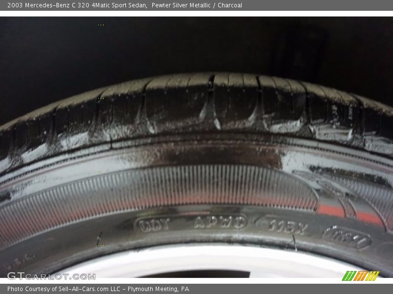 Pewter Silver Metallic / Charcoal 2003 Mercedes-Benz C 320 4Matic Sport Sedan