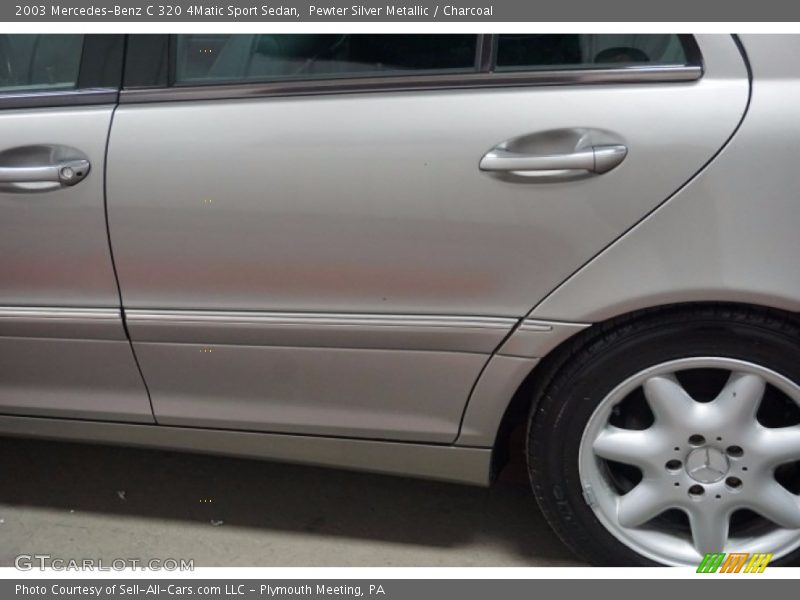 Pewter Silver Metallic / Charcoal 2003 Mercedes-Benz C 320 4Matic Sport Sedan