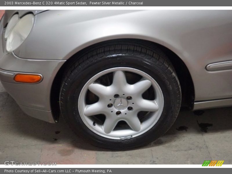 Pewter Silver Metallic / Charcoal 2003 Mercedes-Benz C 320 4Matic Sport Sedan