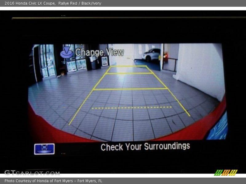 Rallye Red / Black/Ivory 2016 Honda Civic LX Coupe