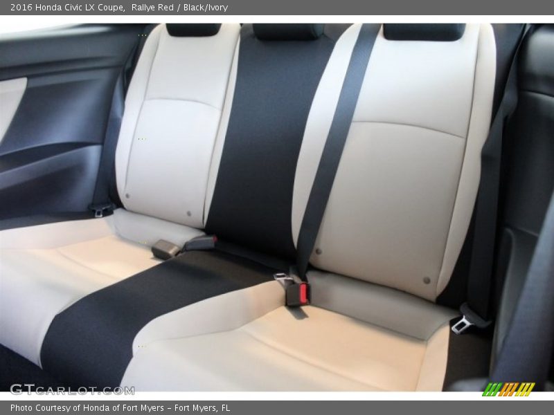 Rallye Red / Black/Ivory 2016 Honda Civic LX Coupe