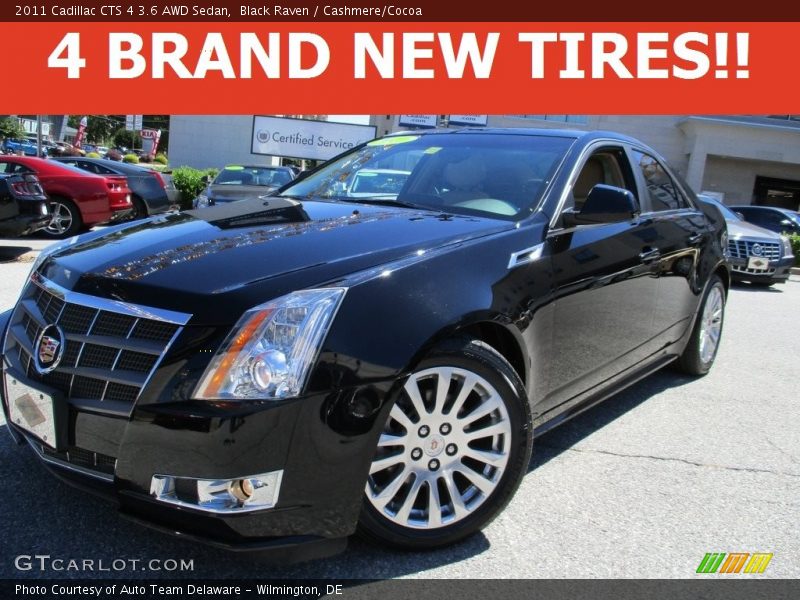 Black Raven / Cashmere/Cocoa 2011 Cadillac CTS 4 3.6 AWD Sedan