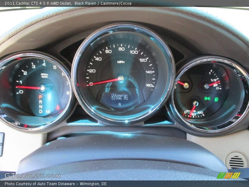 Black Raven / Cashmere/Cocoa 2011 Cadillac CTS 4 3.6 AWD Sedan