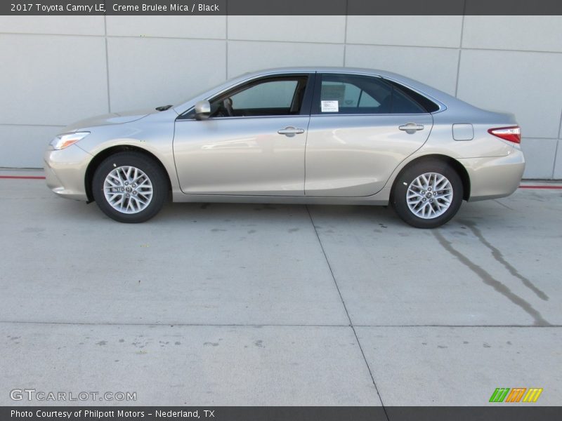 Creme Brulee Mica / Black 2017 Toyota Camry LE