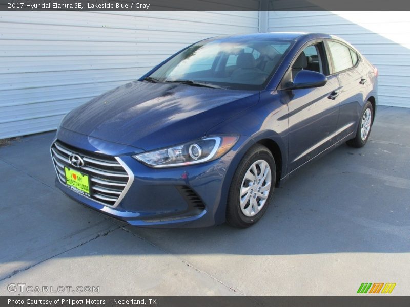 Lakeside Blue / Gray 2017 Hyundai Elantra SE