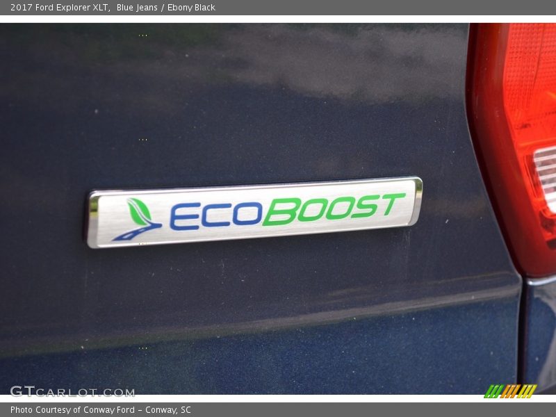 Blue Jeans / Ebony Black 2017 Ford Explorer XLT
