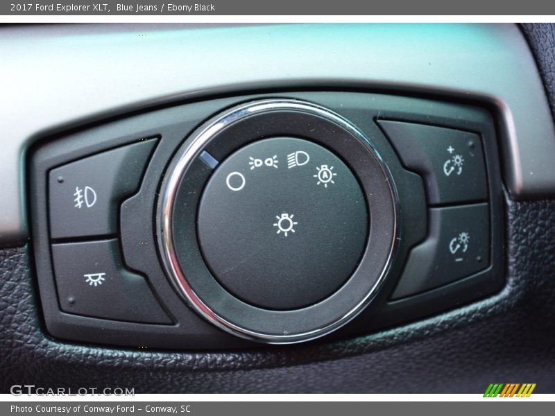 Blue Jeans / Ebony Black 2017 Ford Explorer XLT