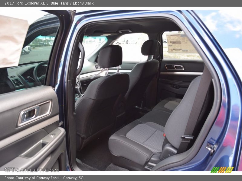 Blue Jeans / Ebony Black 2017 Ford Explorer XLT