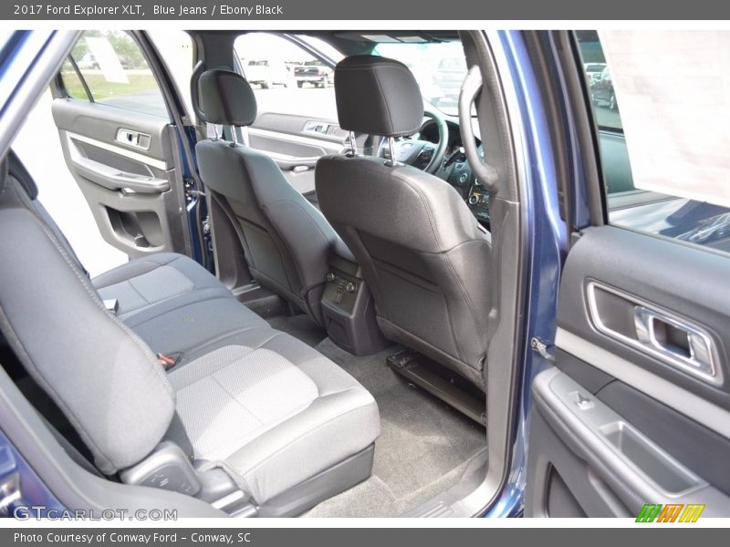 Blue Jeans / Ebony Black 2017 Ford Explorer XLT