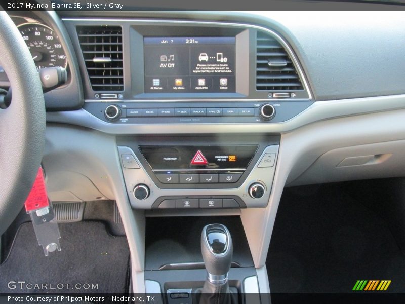 Silver / Gray 2017 Hyundai Elantra SE