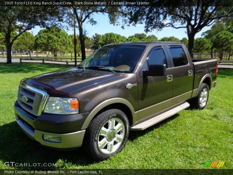Dark Stone Metallic / Castano Brown Leather 2005 Ford F150 King Ranch SuperCrew
