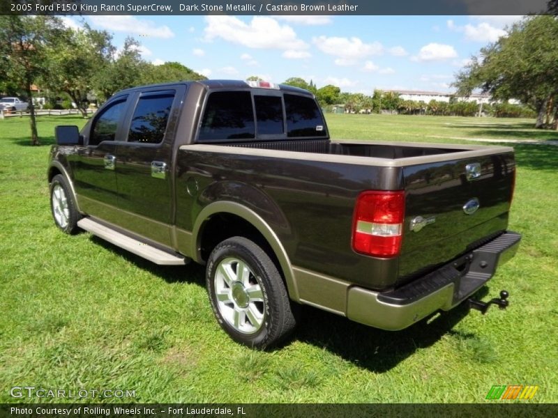 Dark Stone Metallic / Castano Brown Leather 2005 Ford F150 King Ranch SuperCrew