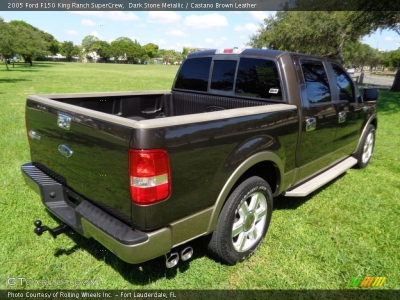 Dark Stone Metallic / Castano Brown Leather 2005 Ford F150 King Ranch SuperCrew