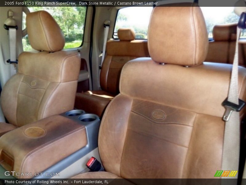 Dark Stone Metallic / Castano Brown Leather 2005 Ford F150 King Ranch SuperCrew