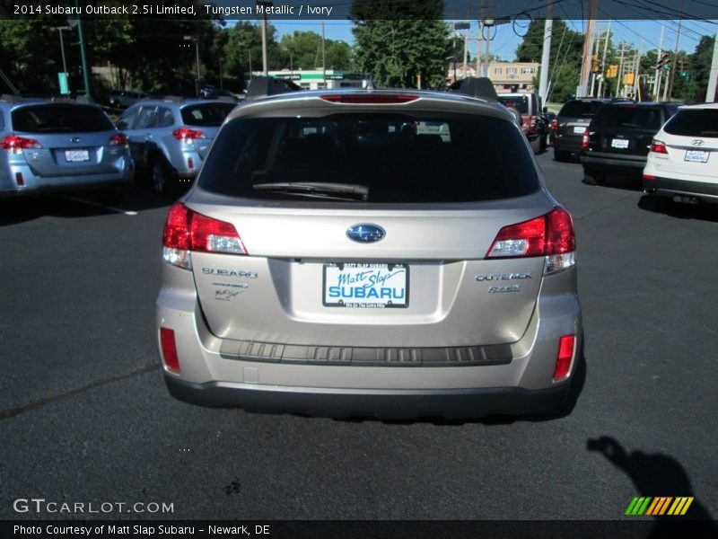 Tungsten Metallic / Ivory 2014 Subaru Outback 2.5i Limited