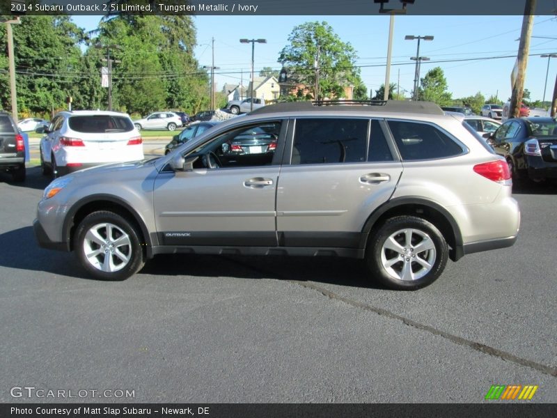 Tungsten Metallic / Ivory 2014 Subaru Outback 2.5i Limited