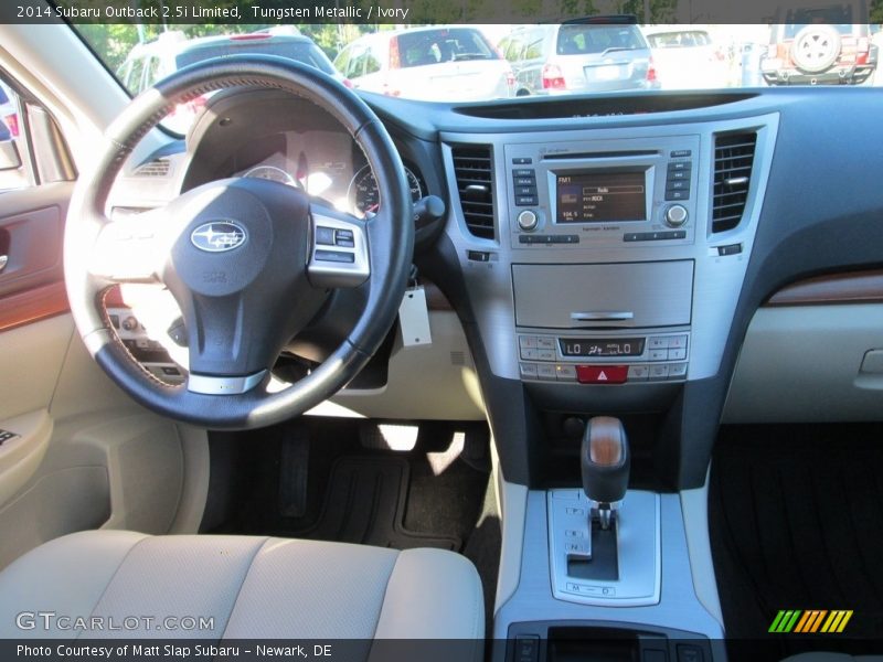 Tungsten Metallic / Ivory 2014 Subaru Outback 2.5i Limited