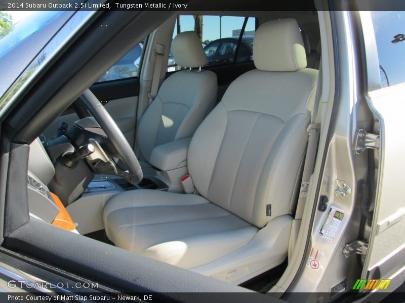 Tungsten Metallic / Ivory 2014 Subaru Outback 2.5i Limited