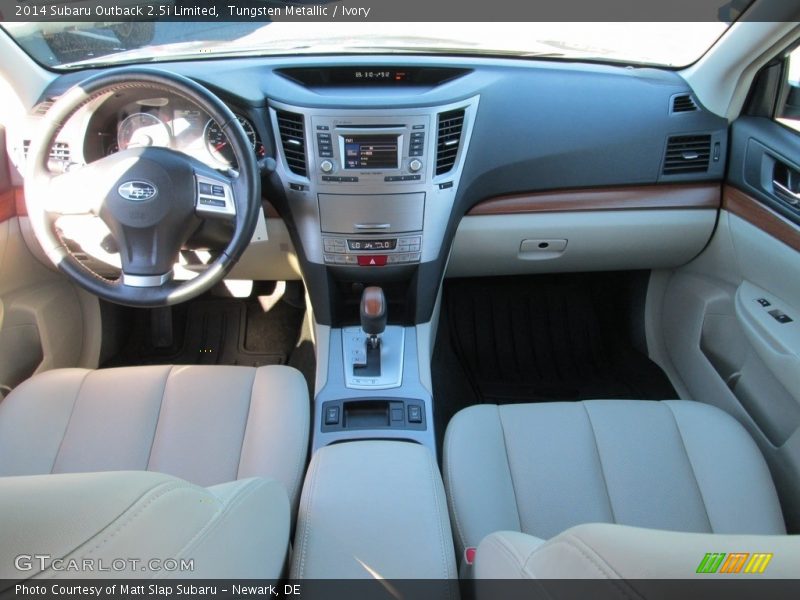 Tungsten Metallic / Ivory 2014 Subaru Outback 2.5i Limited