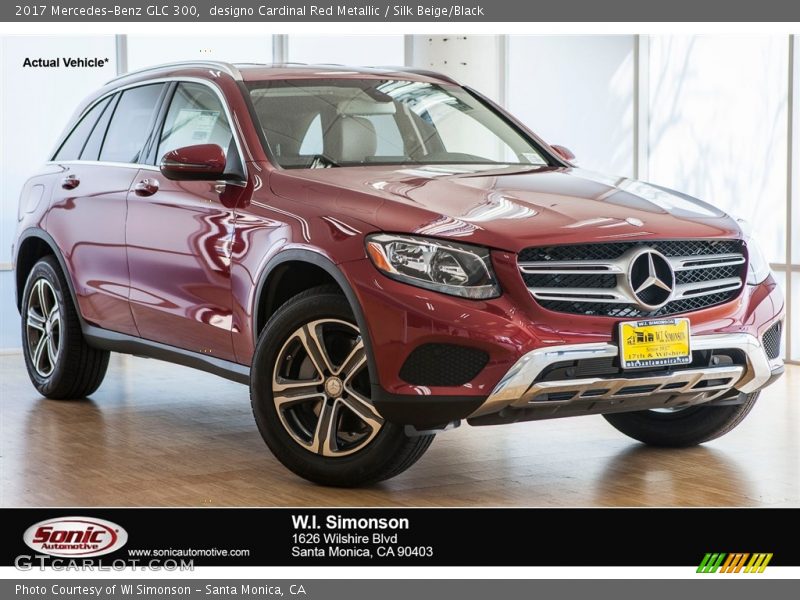 designo Cardinal Red Metallic / Silk Beige/Black 2017 Mercedes-Benz GLC 300
