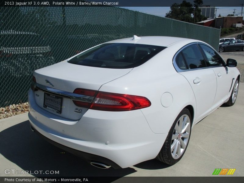 Polaris White / Barley/Warm Charcoal 2013 Jaguar XF 3.0 AWD