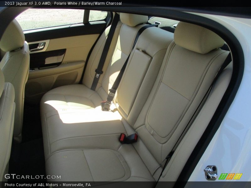 Polaris White / Barley/Warm Charcoal 2013 Jaguar XF 3.0 AWD