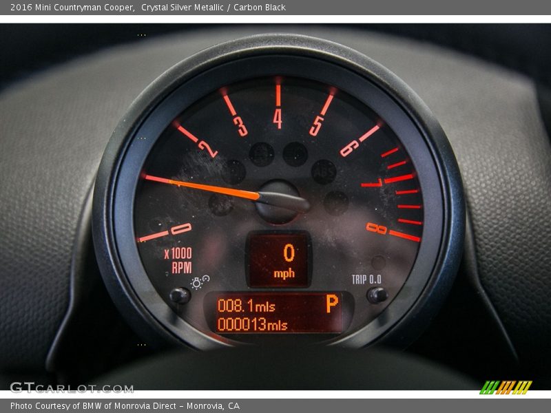 Crystal Silver Metallic / Carbon Black 2016 Mini Countryman Cooper