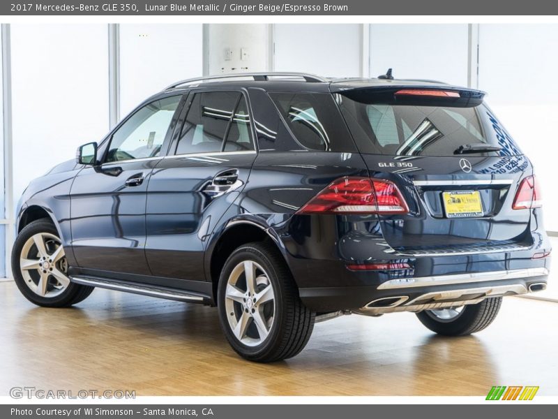 Lunar Blue Metallic / Ginger Beige/Espresso Brown 2017 Mercedes-Benz GLE 350