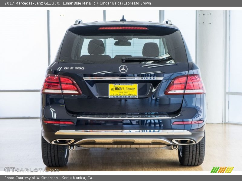 Lunar Blue Metallic / Ginger Beige/Espresso Brown 2017 Mercedes-Benz GLE 350