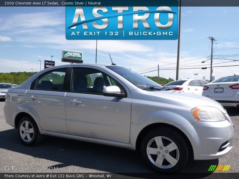 Cosmic Silver / Neutral 2009 Chevrolet Aveo LT Sedan