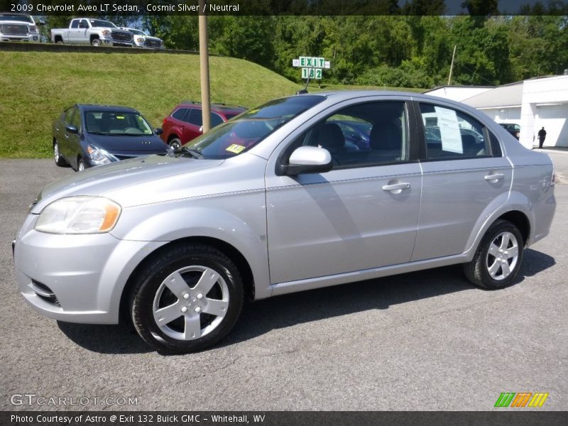Cosmic Silver / Neutral 2009 Chevrolet Aveo LT Sedan