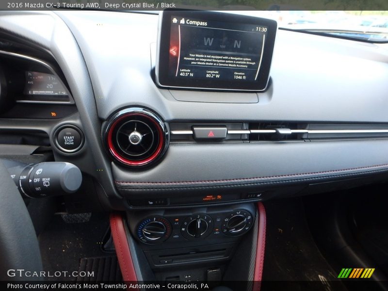 Deep Crystal Blue / Black 2016 Mazda CX-3 Touring AWD