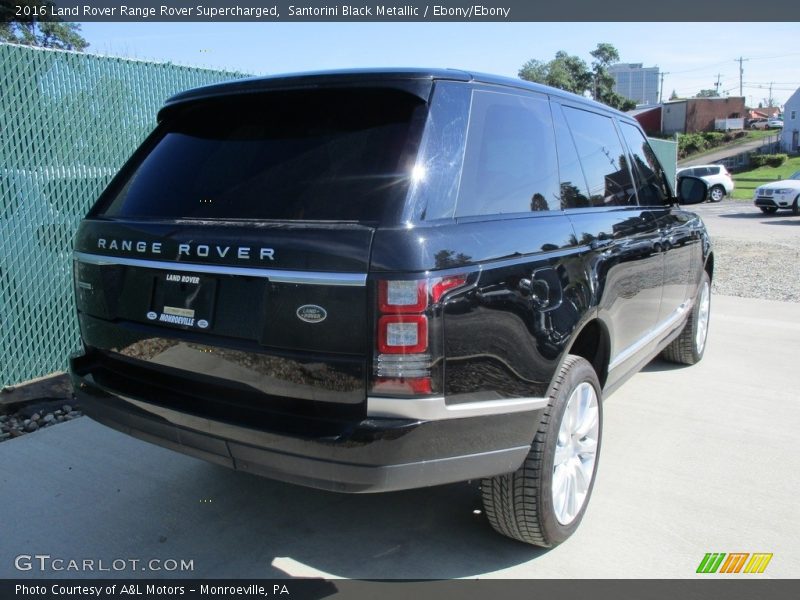 Santorini Black Metallic / Ebony/Ebony 2016 Land Rover Range Rover Supercharged