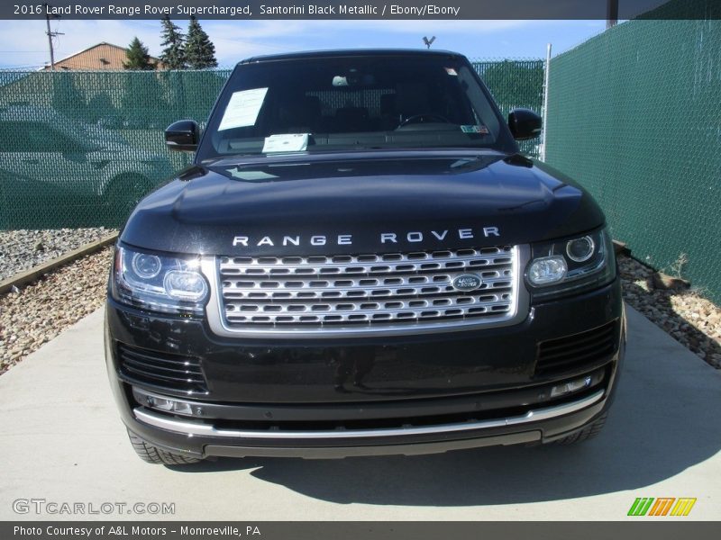 Santorini Black Metallic / Ebony/Ebony 2016 Land Rover Range Rover Supercharged