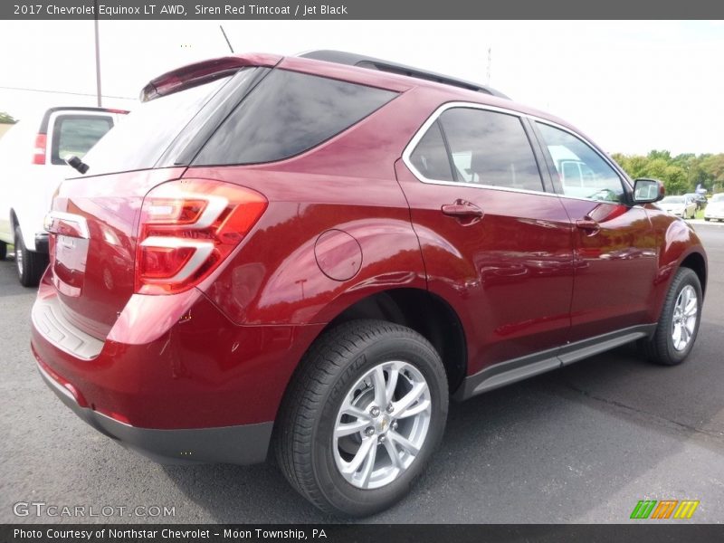 Siren Red Tintcoat / Jet Black 2017 Chevrolet Equinox LT AWD