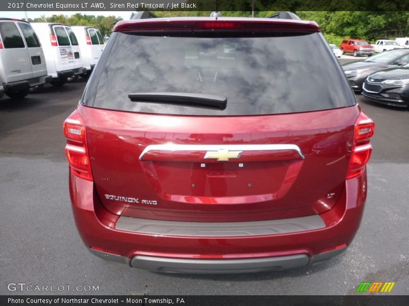 Siren Red Tintcoat / Jet Black 2017 Chevrolet Equinox LT AWD