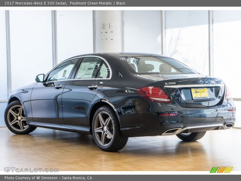 Piedmont Green Metallic / Black 2017 Mercedes-Benz E 300 Sedan