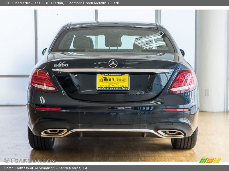 Piedmont Green Metallic / Black 2017 Mercedes-Benz E 300 Sedan