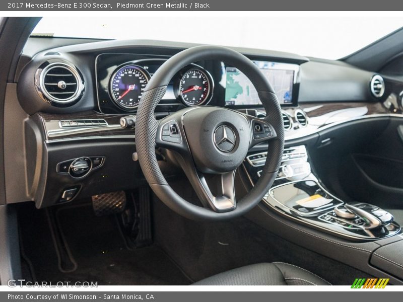 Piedmont Green Metallic / Black 2017 Mercedes-Benz E 300 Sedan