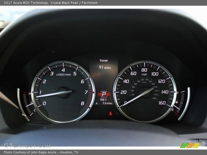 Crystal Black Pearl / Parchment 2017 Acura MDX Technology