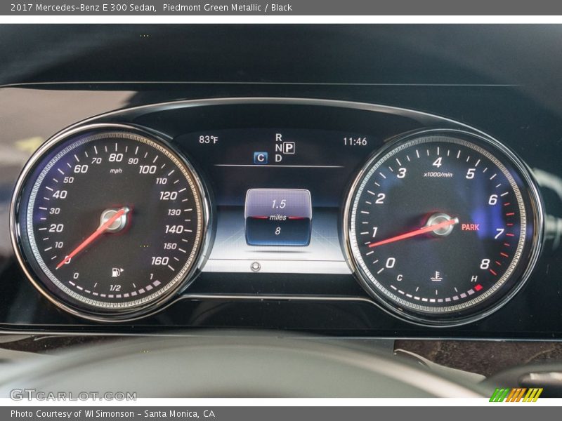 Piedmont Green Metallic / Black 2017 Mercedes-Benz E 300 Sedan