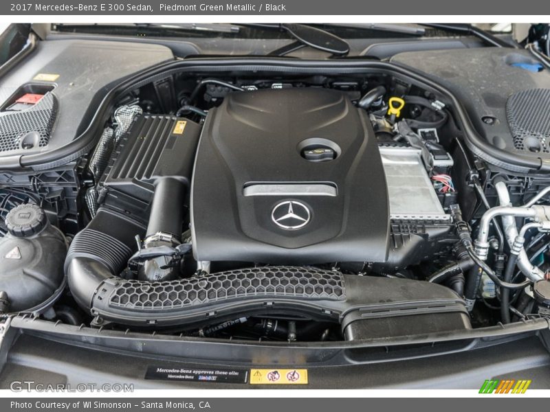 Piedmont Green Metallic / Black 2017 Mercedes-Benz E 300 Sedan