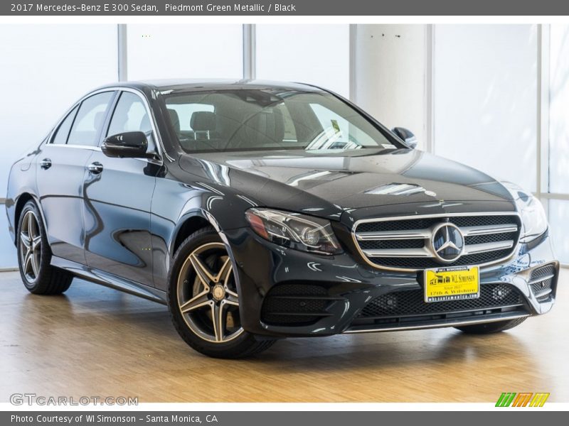 Piedmont Green Metallic / Black 2017 Mercedes-Benz E 300 Sedan