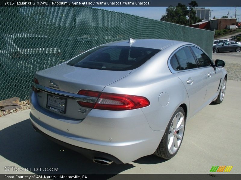 Rhodium Silver Metallic / Warm Charcoal/Warm Charcoal 2015 Jaguar XF 3.0 AWD