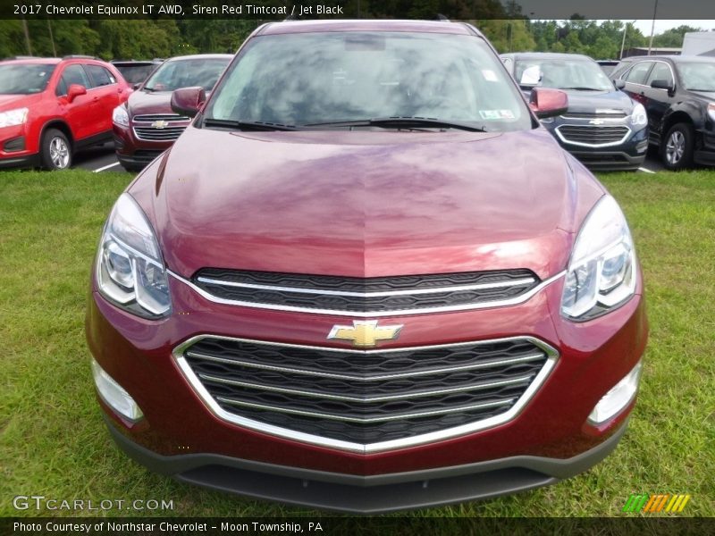 Siren Red Tintcoat / Jet Black 2017 Chevrolet Equinox LT AWD