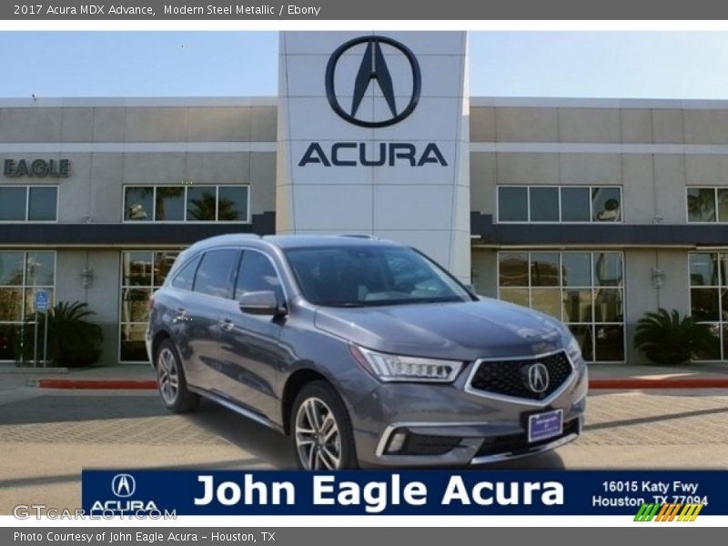 Modern Steel Metallic / Ebony 2017 Acura MDX Advance
