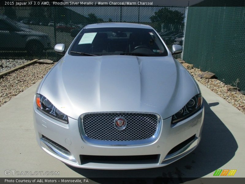 Rhodium Silver Metallic / Warm Charcoal/Warm Charcoal 2015 Jaguar XF 3.0 AWD