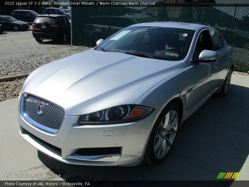 Rhodium Silver Metallic / Warm Charcoal/Warm Charcoal 2015 Jaguar XF 3.0 AWD